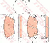 Колодки тормозные дисковые OPEL/SAAB Astra/Insignia/Zafira/9-5 F 16 08, TRW (GDB1782)