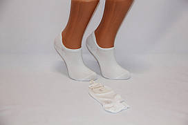 Жіночі шкарпетки ультракороткі з бамбука ЗОЛОТІ Y230 37-42 білий