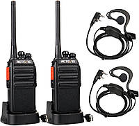 Рація Retevis RT24 Walkie Talkie PMR446 професійна двостороння радіостанція 16 каналів, VOX, 2.5км