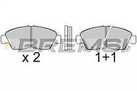 Колодки передние тормозные Honda Civic 87-01 (sumitomo), Bremsi (BP2547)