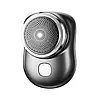 Бездротова міні електробритва-брелок дорожня на акумуляторі USB Mini Shaver Black, фото 4
