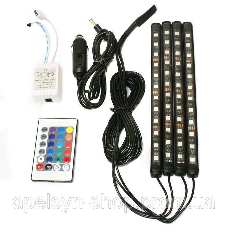 LED AMBIENT HR-01678 цветная подсветка для авто влагозащитная RGB h - фото 4 - id-p2092455880