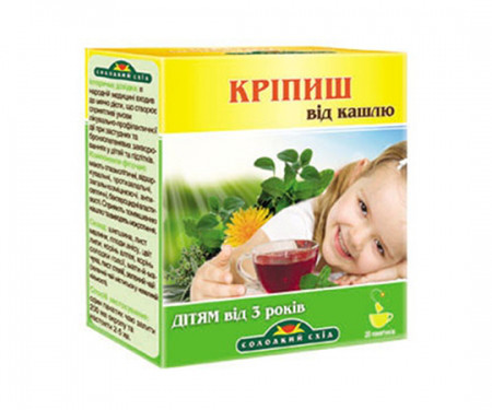 Зелений чай «Кріпиш» з коренем солодки СТЕВІЯСАН 20 пак.