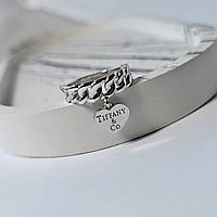 Кільце срібне жіноче кільце з підвіскою Серце без каменів 16 розмір срібло 925 проби 10033р 2.90