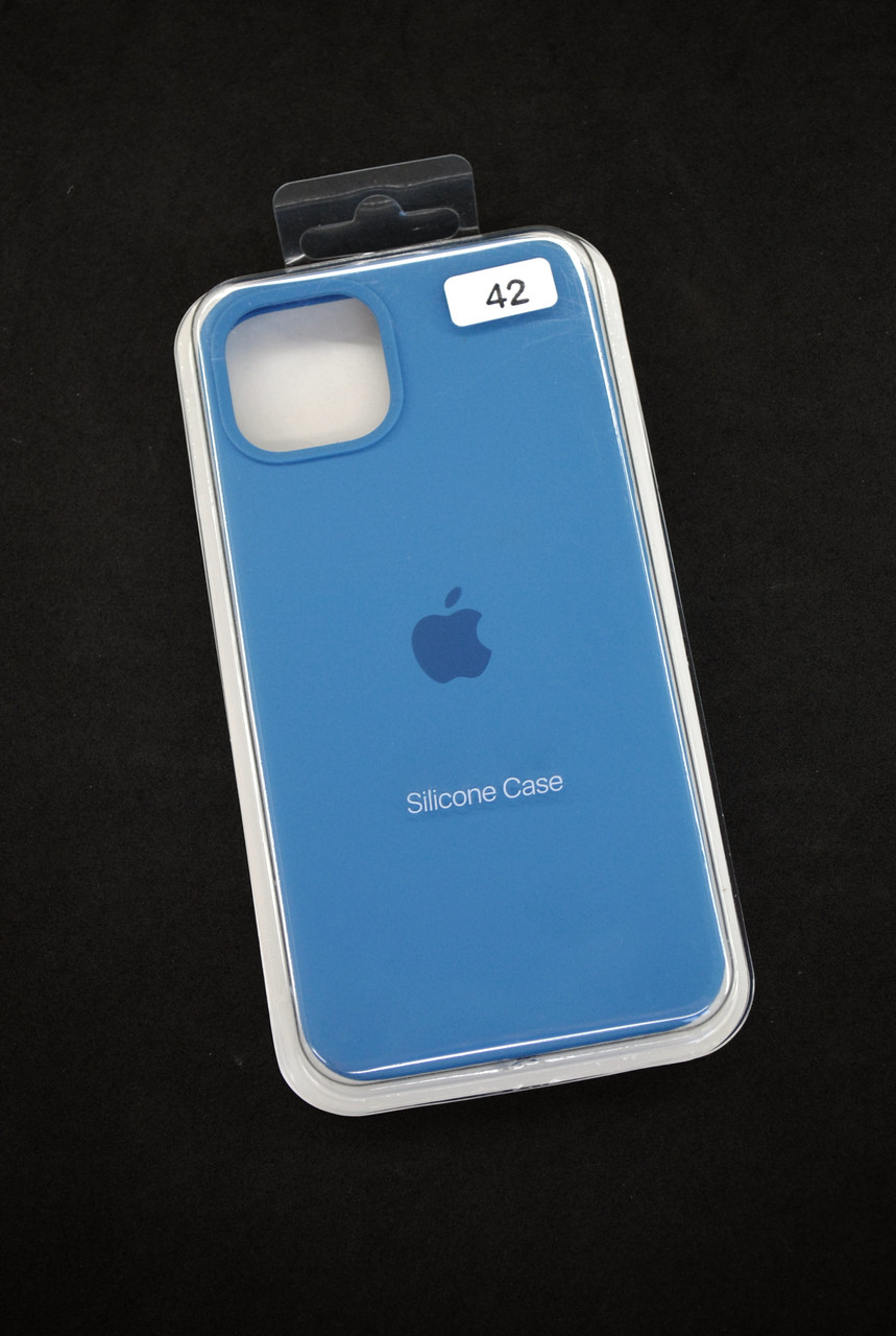 Чохол для телефону iPhone 15 Silicone Case original FULL №42 capri blue (4you)