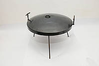 Сковорода мангал із диска борони Сковорода для багаття 30 кришка та чохол у комплекті Тарілка для смаження на багатті, фото 6