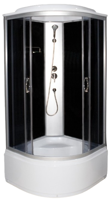 Душовий бокс KO&PO 470 (80) G 80x80x2015 см, високий піддон, тоноване скло, без форсунок., фото 1