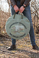 Сковорода мангал із диска борони Сковорода для багаття 30 кришка та чохол у комплекті Тарілка для смаження на багатті, фото 9