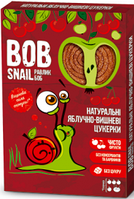 Натуральные Яблочно-Вишневые конфеты ТМ BOB SNAIL 60 г Пастила без сахара Улитка Боб