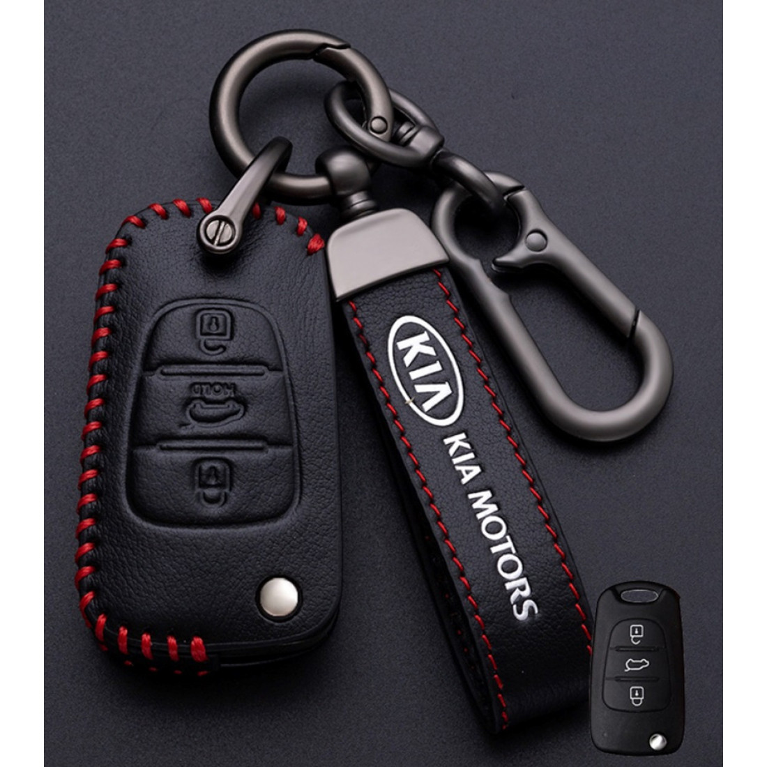 Чохол для автомобільних ключів Kia No2-3 Кнопки викидної екошкіри, фото 1