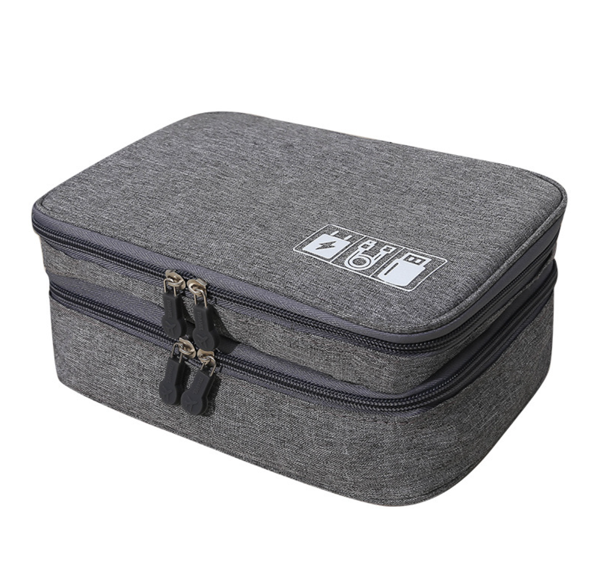Органайзер для зарядок і проводів / Дорожня сумка для кабелів Сірий, фото 1