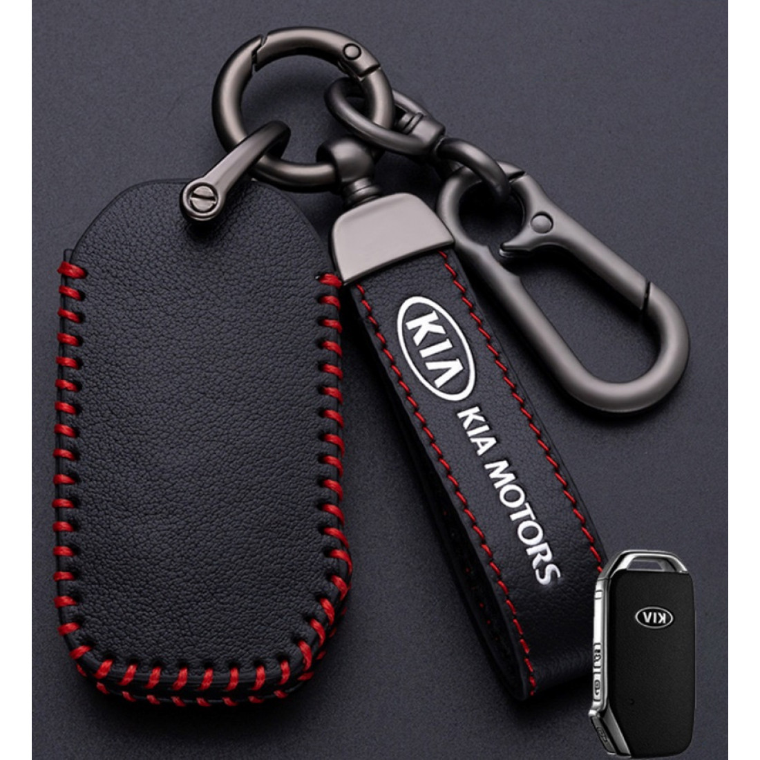 Чохол для автомобільних ключів Kia No5-3 Кнопки Екошкіра, фото 1