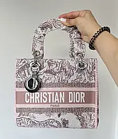 Женская сумка Dior Lady Pink. Розовая