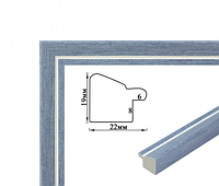 "Багетная рамка (джинс 2 см) 40х50" RN71 для картин по номерам с креплением