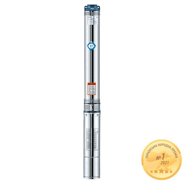 Насос Aquatica 778124 Центробіжний 0.92кВт H 105(82)м Q 55(35)л/хв Ø102мм (4QJD3-15-0.92)