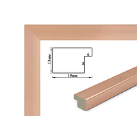 "Багетная рамка (розовое золото, 2 см) 40х50" RN64 для картин по номерам с креплением