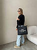 Жіноча сумка велика Шопер Marc Jacobs Tote Bag Black екошкіра сумка шопер Тоут з органайзером, фото 8