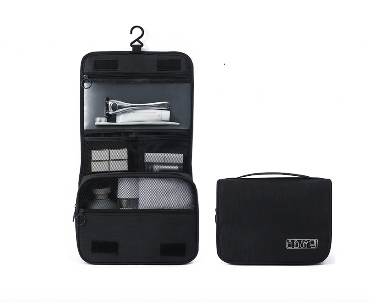 Косметичка на гачку для гігієни / Чоловічий органайзер для подорожей Чорний, фото 1