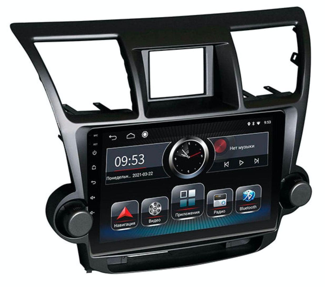 Штатна магнітола Toyota Highlander 2007-2013 Android