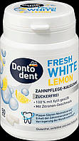 Донтодент Жувальна гумка Dontodent Fresh White Lemon з ксилітом, 50 шт.