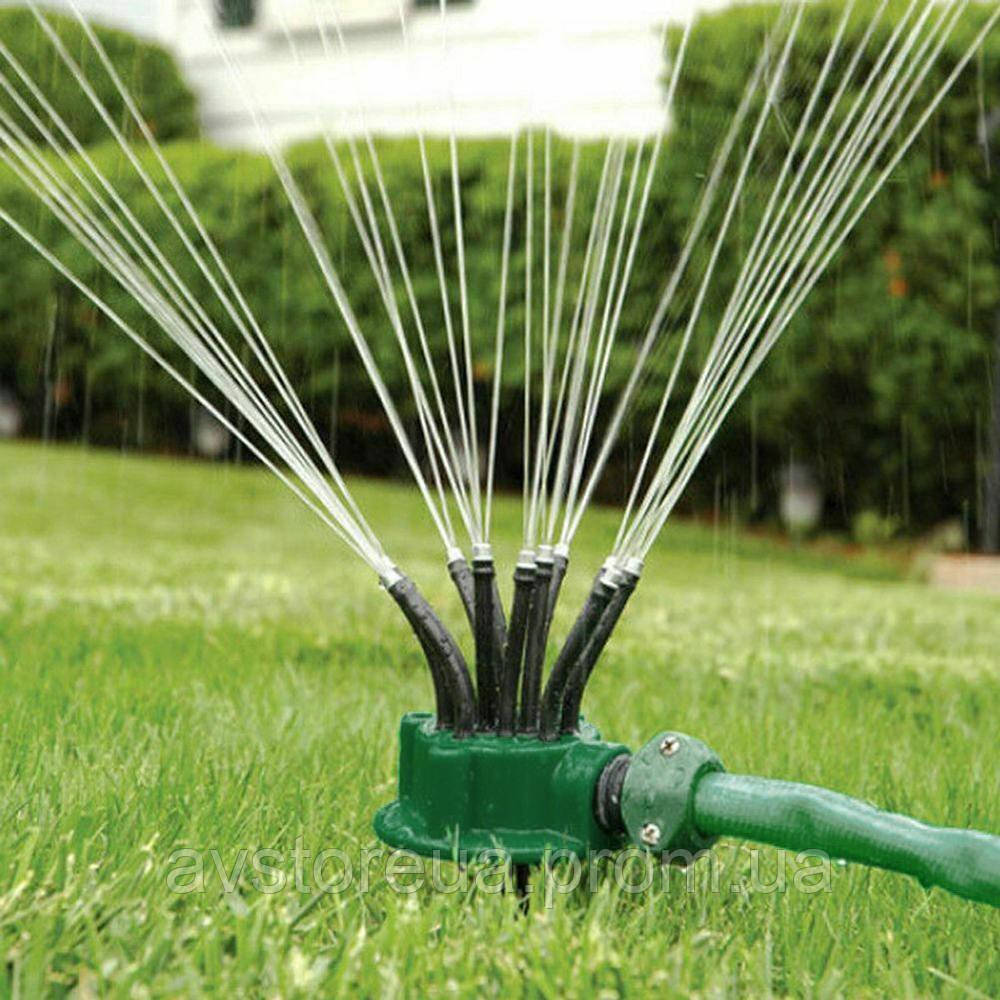 Розумна система поливання Multifunctional sprinkler розпилювач дощівник для поливання газону на 360 градусів