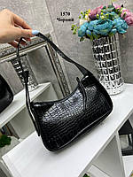 Черная женская сумочка мини стильная удобная