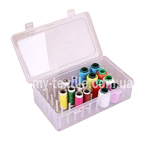 Органайзер пластиковий (контейнер) для зберігання ниток 36 осередків у вигляді прямокутника
