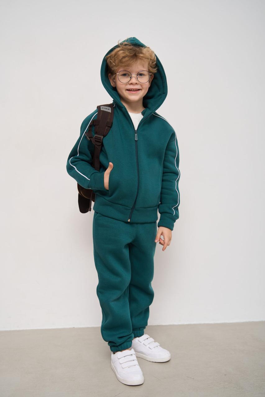 Теплий костюм на замку для хлопчика Fleece COSMIC Зелений