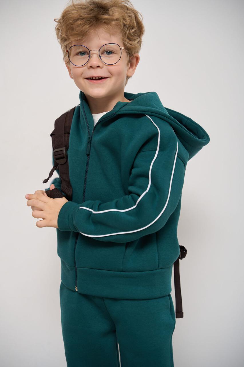 Теплий костюм на замку для хлопчика Fleece COSMIC Зелений - фото 6 - id-p2092513111