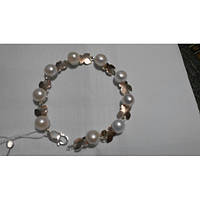 Браслет зі срібла 925 проби із золотими вставками 375 проби.