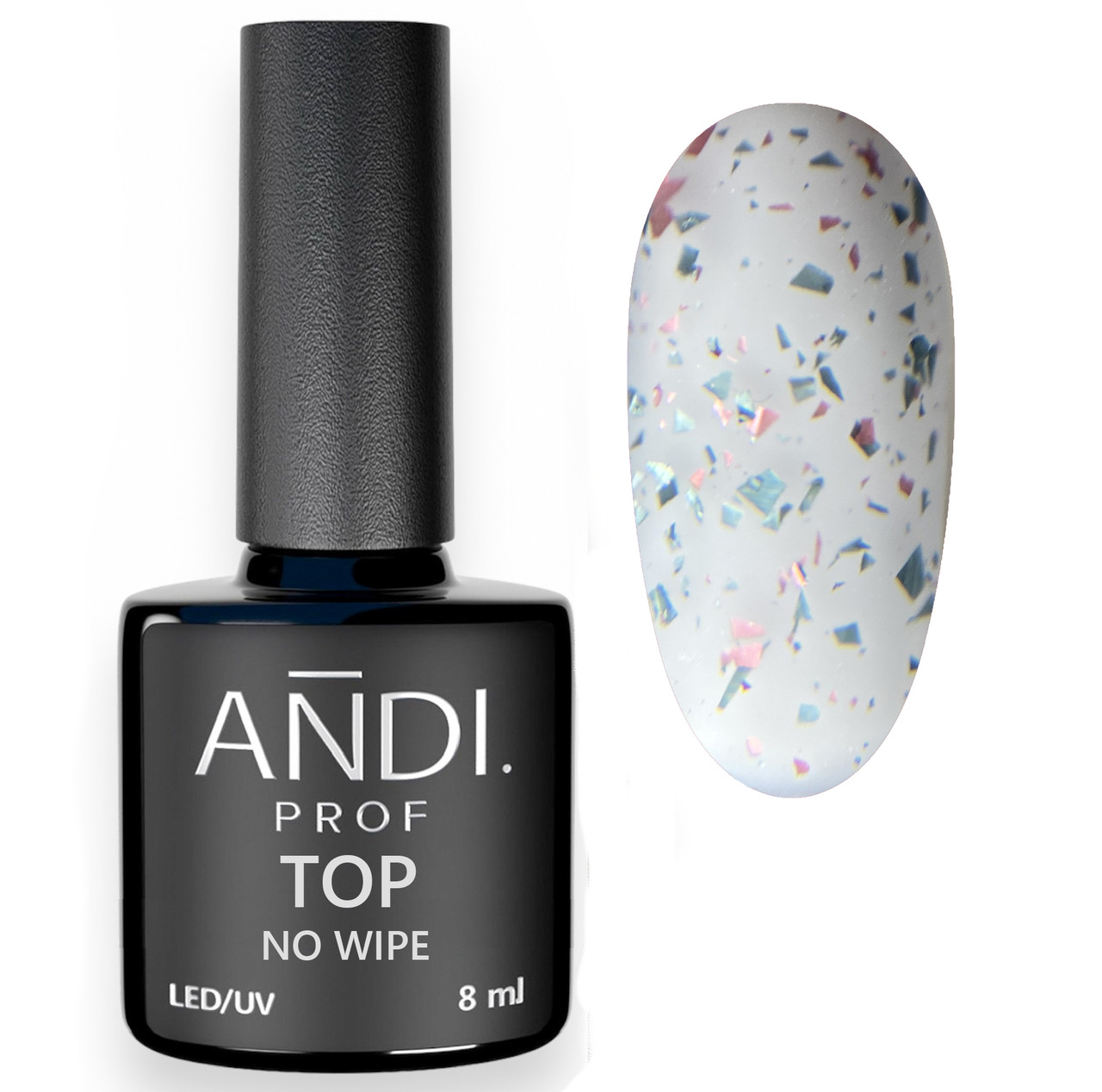 Матовий вельветовий топ з поталлю мікс "ANDI Prof" - "MATTE TOP COAT"