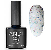 Матовый вельветовый топ с поталью микс "ANDI Prof" - "MATTE TOP COAT"