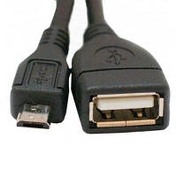 Дата кабель OTG USB 2.0 AF to Micro 5P 0.1m Atcom (3792) мрія(М.Я)