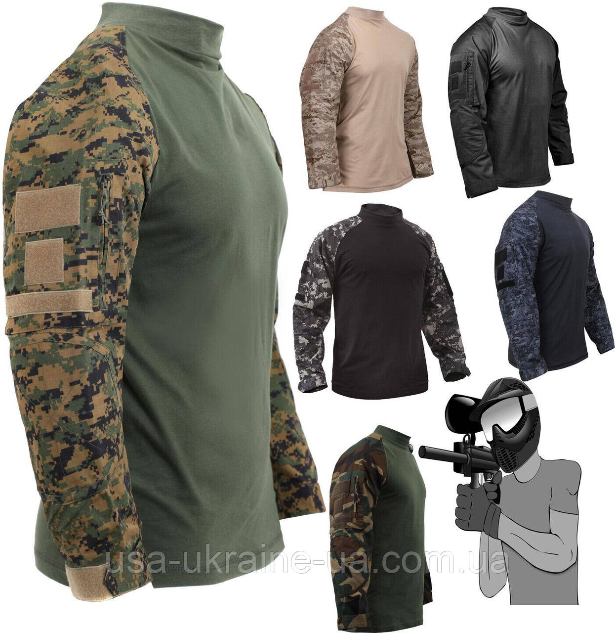 Армійська сорочка ROTHCO TACTICAL AIRSOFT COMBAT SHIRT, фото 1