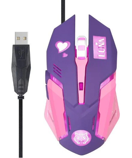 Мишка ігрова з підсвічуванням RGB 2400DPI миша для ноутбука чи комп'ютера