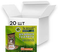 Средство для дачных туалетов "Зелений пакет" 20шт. х 30 гр. Доктор Робик