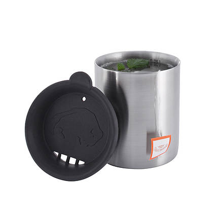 Термокухоль з кришкою Tatonka Thermo Mug 250 (Silver/Black), фото 2