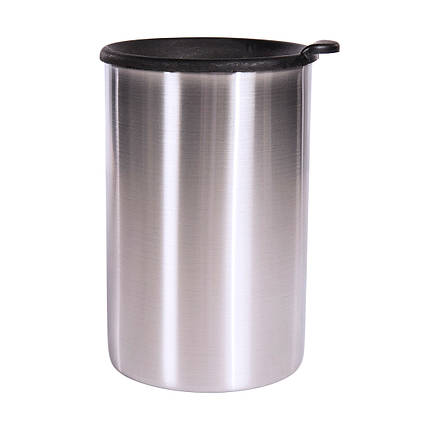 Термокухоль з кришкою Tatonka Thermo Mug 350 (Silver/Black), фото 1