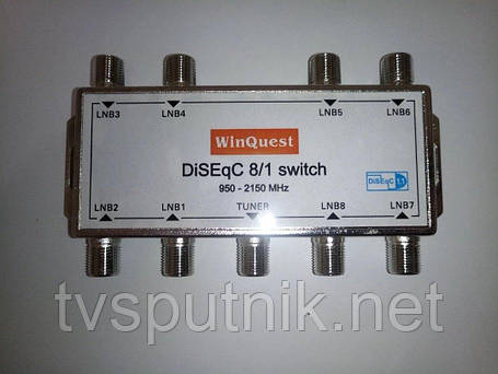 Комутатор DiSEqC 8x1 WinQuest GD-81A, фото 3