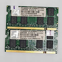 Пара оперативної пам'яті для ноутбука G.skill SODIMM DDR2 4Gb (2+2Gb) 800MHz 6400s CL5 (F2-6400CL5D-4GBSQ) Б/В