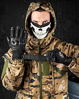 Тактические штурмовые перчатки для ВСУ, Армейские полнопалые черные перчатки военная экипировка