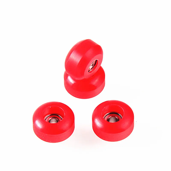 Колеса для фінгерборду з підшипниками Slim Pro CNC Red Wheels