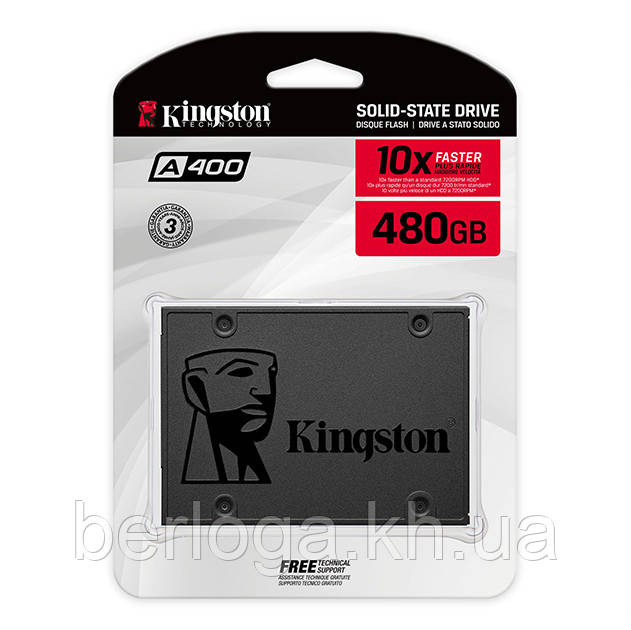 SSD накопичувач Kingston SSDNow A400 480 GB (SA400S37/480G)