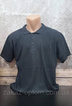 Футболка чоловіча поло Батал оптом (2XL-6XL) Туреччина-115175, фото 1
