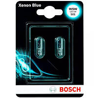 Лампа Bosch накаливания 12V W5W W2,1x9.5D Xenon Blue (2шт) (BO_1987301033)