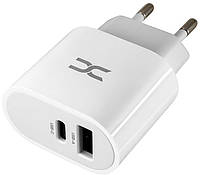 Быстрая зарядка DC (CA-D20) USB + PD 2.4A