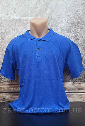 Футболка чоловіча поло Батал оптом (2XL-6XL) Туреччина-115177, фото 1