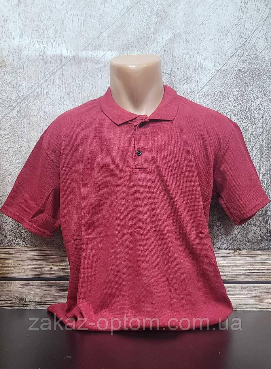 Футболка чоловіча поло Батал оптом (2XL-6XL) Туреччина-115178