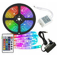 Светодиодная лента LED подсветка для телевизора и монитора многоцветная RGB комплект, Светодиодная LED лента