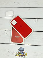 Оригинальный чехол с МагСейф на Айфон 12 Красный / Original Silicone Case iPhone 12 Red